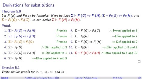 Lecture 05 3 Substitution In Formal Proofs Youtube