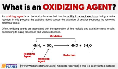 What Is An Oxidizing Agent