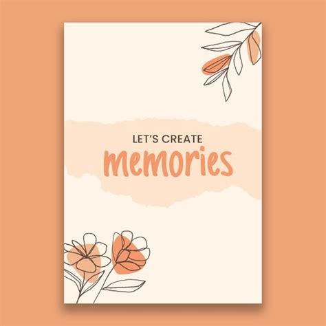 Mod Le De Couverture De Livre De Scrapbook Vecteur Gratuite