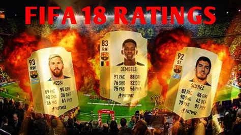 FIFA 18 FC BARCELONA RATINGS REVIEW PART 1 YouTube