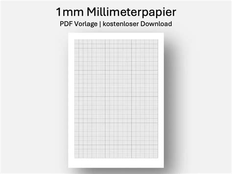 Millimeterpapier Zum Ausdrucken Mm A Pdf