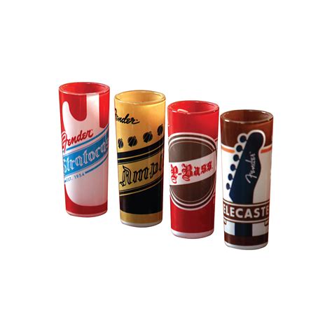 Fender Shot Glass Fender Origins Set Of 4 Musician S Friend