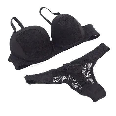 Size 80 95 Abc Cup Push Up Womens Underwear Set Lace Sexy Girl Bra And