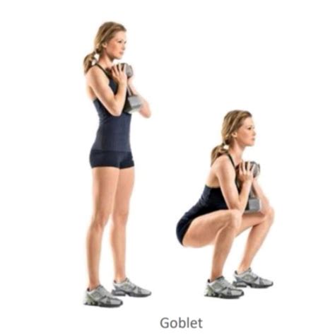 Goblet Banded Squat By Donna Taylor Exercise How To Skimble