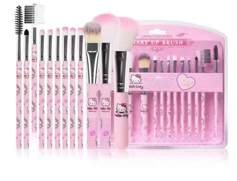 12pcs Set Hello Kitty Makeup Brushes Sanrio Makeup Brushes Beauty Etsy