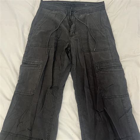 American Eagle Wide Leg Cargo Pants Only Worn A Depop