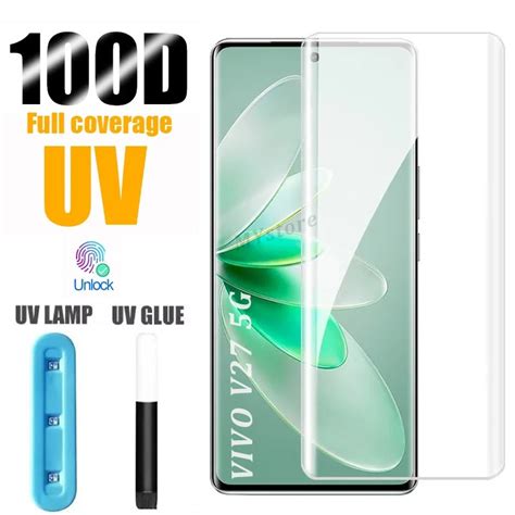 กาว Uv เหลวนาโนกระจกนิรภัยใช้สำหรับ Vivo X200 V40 V30e V29 V27 V25 V23