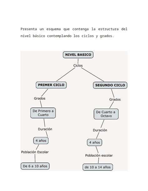 Docx 4presenta Un Esquema Que Contenga La Estructura Del Nivel Básico