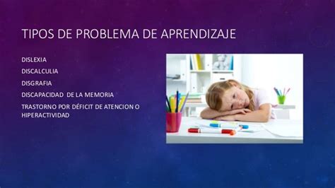 Problemas De Aprendizaje En Los Niños