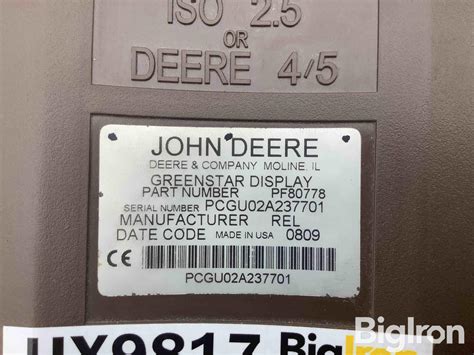 John Deere Greenstar Display Bigiron Auctions