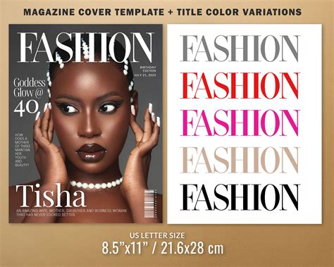 Fashion Magazine Cover Template Psd