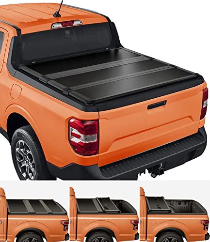 TIPTOP Tri Fold Hard Tonneau Cover Truck Bed FRP On Top For 2022 2023