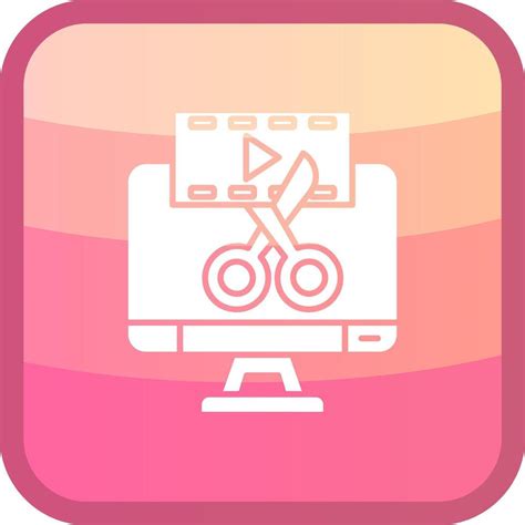 Video Editor Glyph Squre Colored Icon Vector Art At Vecteezy