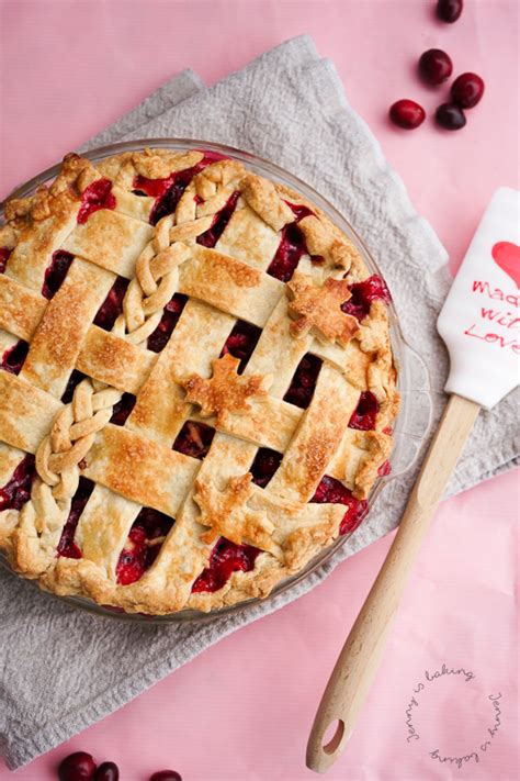 Cranberry Pie for Thanksgiving - Jenny is baking