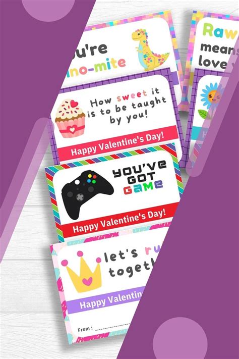 Kids Printable Valentines Cards, School Valentine, Kids Valentine's ...