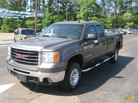 2008 Medium Brown Metallic Gmc Sierra 2500hd Sle Extended Cab 4x4