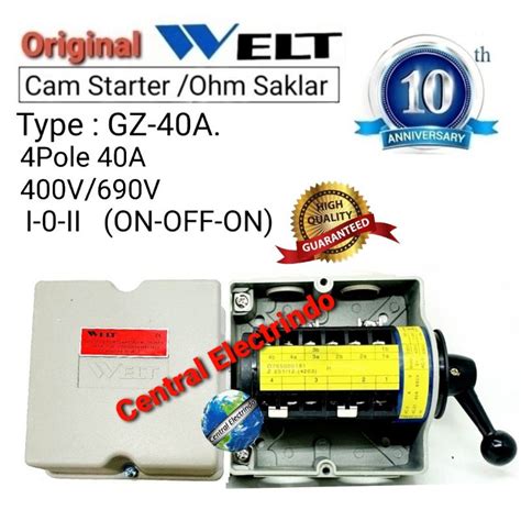 Jual Cam Starter Ohm Saklar P Gz A Watt I Ii On Off On Welt