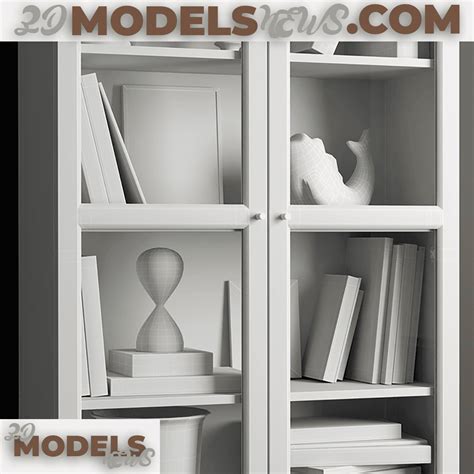 Ikea Billy Bookcase Oksberg Model 3d Models News