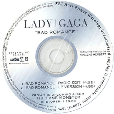 Lady Gaga Bad Romance Cd