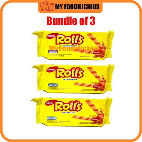 Nabati Rolls Cheese Wafer Stick 115g Shopee Singapore