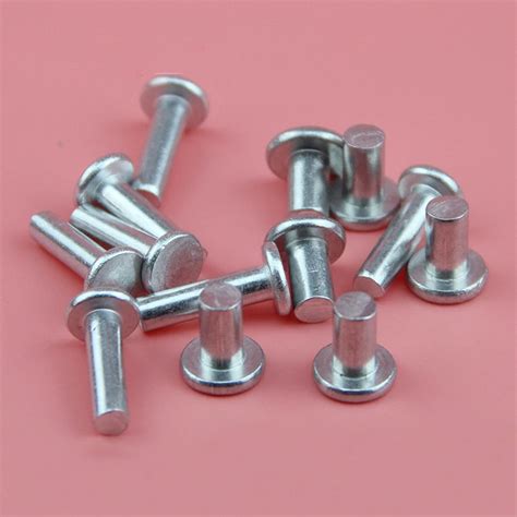 100Pcs M5 6 8 10 12 16 20 25 30 35 40 50mm Length Flat Aluminum Rivet