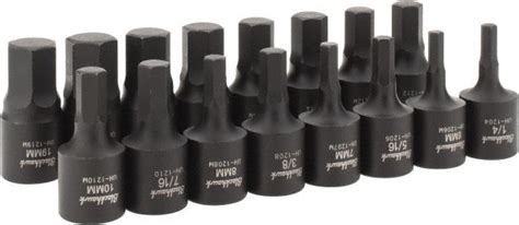 Piece Drive Inch Metric Impact Hex Msc