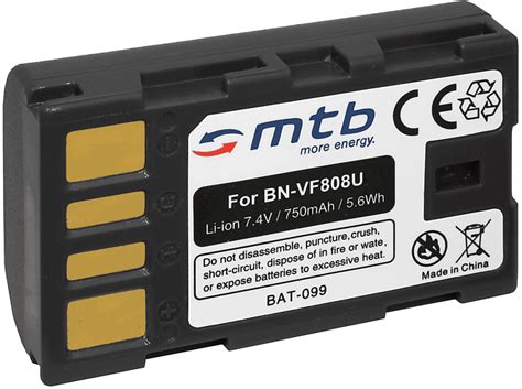 Mtb More Energy Bn Vf Akku F R Jvc Digitalkameras Bn Vf Akku Li