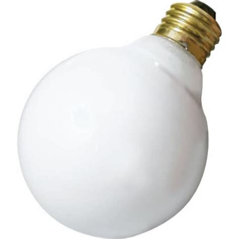 Satco W Frosted Soft White Medium Base G Incandescent Globe Light