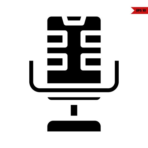 Microphone Glyph Icon 21606401 Vector Art At Vecteezy