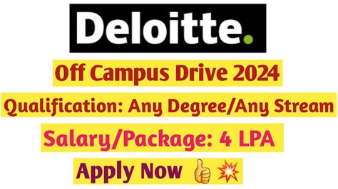 Deloitte Off Campus Drive 2023 For Any Degree B Sc BCA BBA BBM B