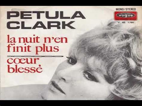 KARAOKÉ Petula Clark La Nuit N en Finit Plus Création JP Commentaire