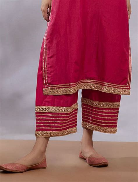 Gota Patti Work Designs Trouser Gota Patti Trouser Pant Design For