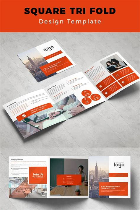 Best Square Tri Fold Brochure Design Templates Entheosweb