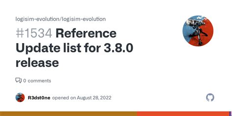 Reference Update list for 3.8.0 release · Issue #1534 · logisim ...