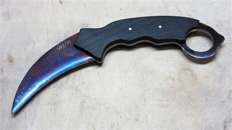 Making A Blue Steel Karambit Youtube