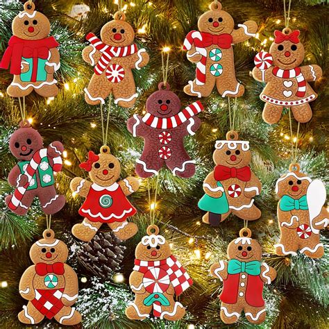 Amazon Pcs Christmas Gingerbread Man Ornaments Christmas Tree