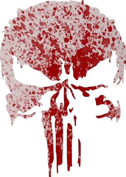 Blood Spatter Punisher Decal Sticker 156