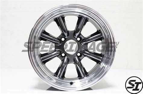 Rota Wheels Rkr 15x8 0 4x1143 Royal Hyper Black Datsun 240z Toyota