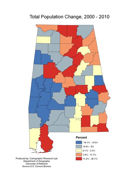 Alabama Population Density Map Cities And Towns Map