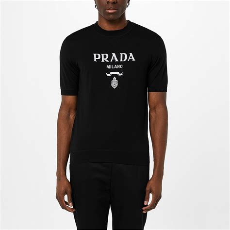 Prada Logo T Shirt Men Nero F0002 Flannels