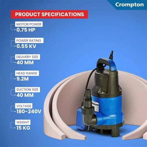 Crompton Cdpj Hp Sewage Submersible Pump Teczhar