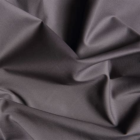 Cotton Stretch Twill Dark Grey Bloomsbury Square Dressmaking Fabric