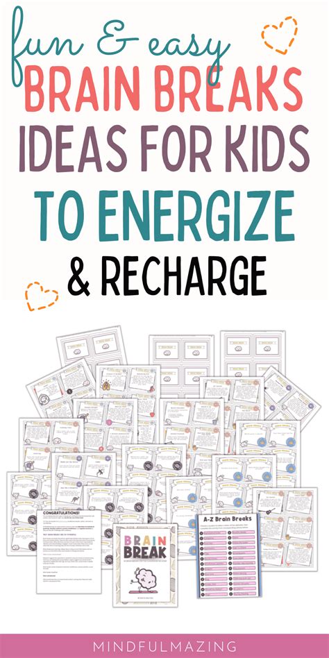 60 Easy Brain Break Ideas For Kids To Energize And Recharge