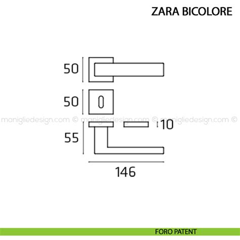 Maniglia Per Porta Zara Bicolore Comit Maniglie Design