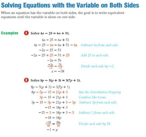 Isolating The Variable Ms Roys Grade 7 Math