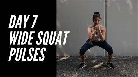 Day Wide Squat Pulses I Day Squats Challenge I Be Dazzled