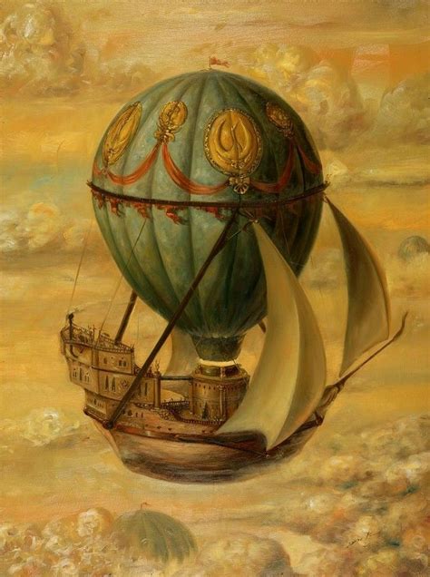 Sails Colorful Balloon And A Clipper Ship What More Could You Ask