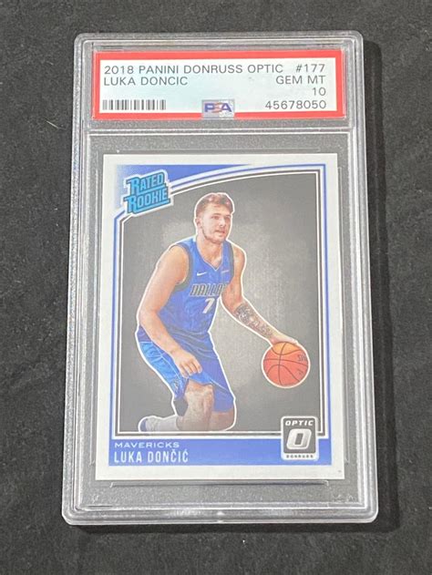 Lot Psa Gem Mint Donruss Optic Rated Rookie Luka Doncic Rc