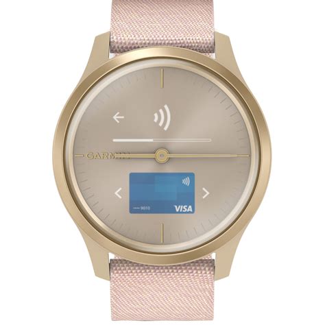 Часовник Smartwatch Garmin Vivomove Style Champagne Dust Rose Fabric Band Emag Bg