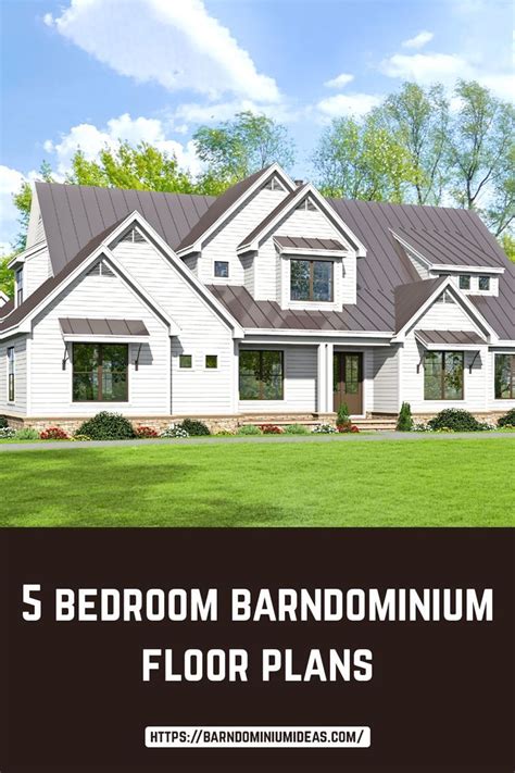 5 Bedroom Barndominium floor plans! | Barndominium floor plans ...